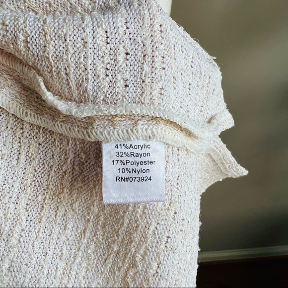 Ming Wang sleeveless shift midi dress golden thread - Picture 8 of 8